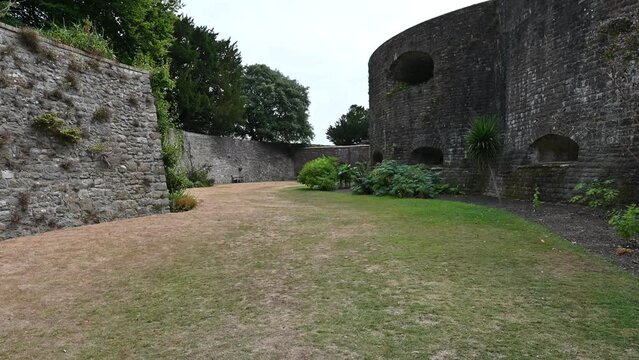 Cannon on the ramparts of an English Artillery Fortress.