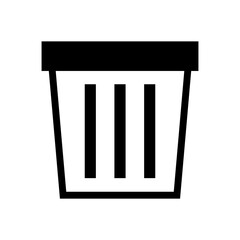 Trash can icon. Delete icon. Web UI symbol. Vector.