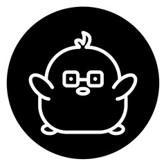 chick cartoon icon
