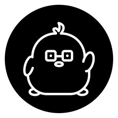 Obraz premium chick cartoon icon