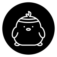 chick cartoon icon