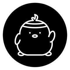 chick cartoon icon