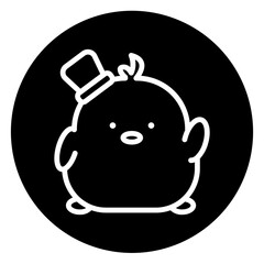 chick cartoon icon