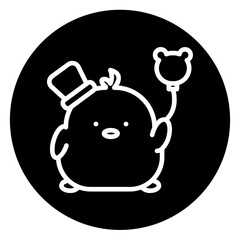 chick cartoon icon
