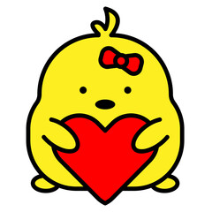 chick cartoon icon