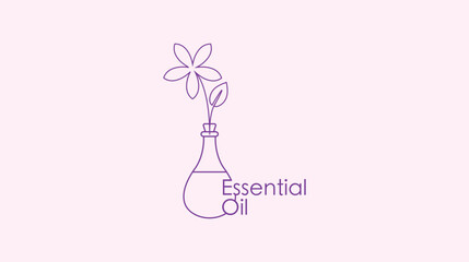 essential oil line icon vector illustration 