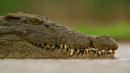 Crocodile in the water