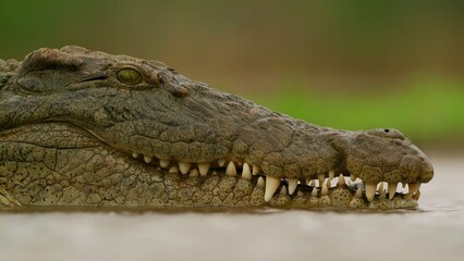 Obraz premium Crocodile in the water