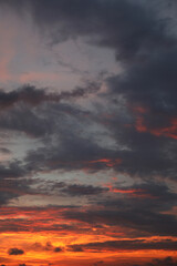 beautiful sky landscape at sunset
