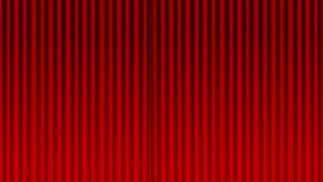 Red curtain opening and closing animation (MP4)