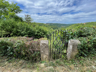 Medieval gate in park