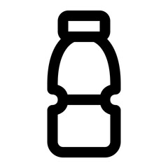 bottle line icon