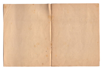 Old vintage rough paper with scratches and stains texture isolated