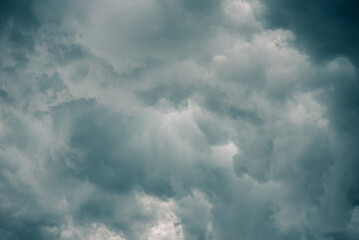Fototapeta na wymiar Background of storm clouds, Rain clouds
