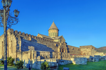 Fototapeta na wymiar Svetitskhoveli Cathedral, Georgia