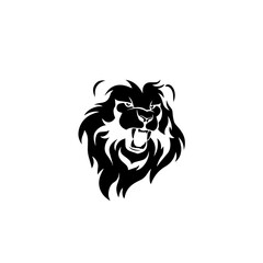 Lion Head Vector Logo Template