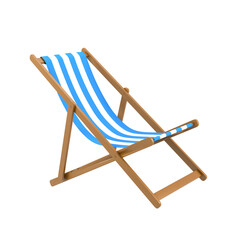 Beach Chair 3d Illustration
