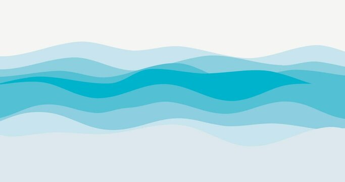 soft misty light blue fluid wave background animation