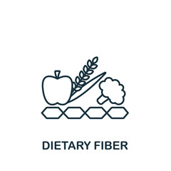 Dietary Fiber icon. Line simple icon for templates, web design and infographics