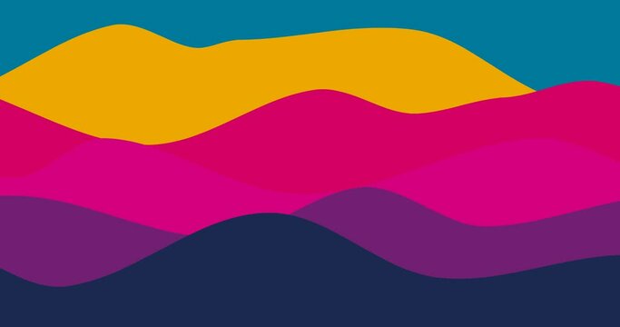 colorful fluid wave background animation