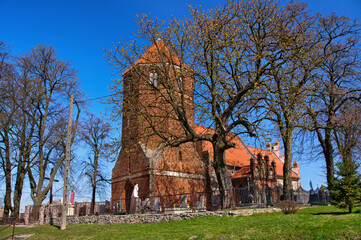 Gothic church of St. George from the XIII / XI century. Niedzwiedz, Kuyavian-Pomeranian Voivodeship, Poland. © Darek Bednarek