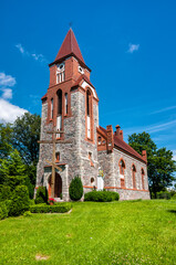 Naklejka premium Orthodox Church of Dormition of the Blessed Mother of God. Lugi, Lubusz Voivodeship, Poland