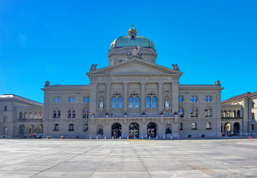 The Federal Palace - parliament building in Bern, Switzerland