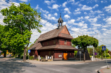Wooden Church of the Holy Spirit. Lask, Lodzkie Voivodeship, Poland