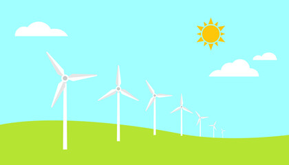 風力発電の風景1