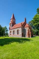 Fototapeta na wymiar Orthodox Church of Dormition of the Blessed Mother of God. Lugi, Lubusz Voivodeship, Poland
