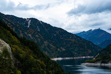 Obraz na płótnie Canvas 湖, 山, 水, 風景, 自然, 空