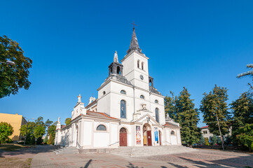 Fototapeta na wymiar Church of st. Lawrence in Nakło nad Notecią, Kuyavian-Pomeranian Voivodeship, Poland