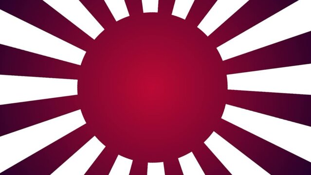 Japan flag Circle Rotation