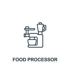 Food Processor icon. Line simple icon for templates, web design and infographics