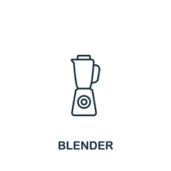 Blender icon. Line simple icon for templates, web design and infographics