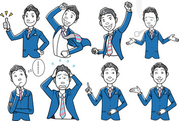 ビジネスマンのポーズ集