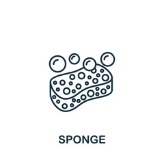 Sponge icon. Line simple line Housekeeping icon for templates, web design and infographics