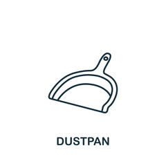 Dustpan icon. Line simple line Housekeeping icon for templates, web design and infographics