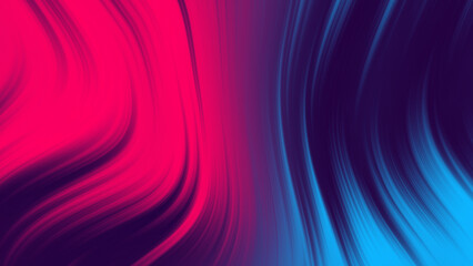 Abstract Colorful liquid or Fluid Flowing in wavy pattern. Colorful Animation with modern Purple Blue neon colors	