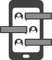 Business icon isolated on transparent background