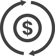 Business icon isolated on transparent background