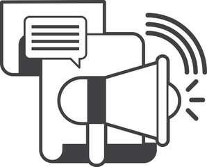 Business icon isolated on transparent background