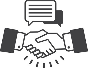 Business icon isolated on transparent background