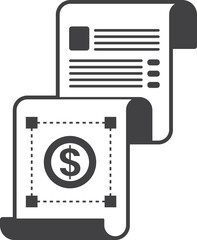 Business icon isolated on transparent background