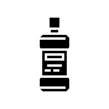 Mouthwash Glyph Icon Vector Illustration