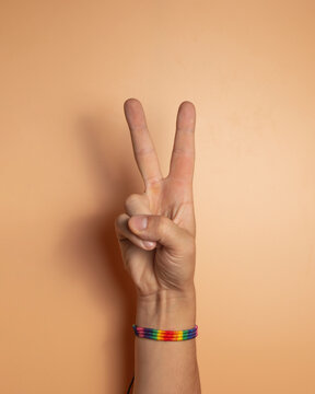 hand showing ok sign, LGBT