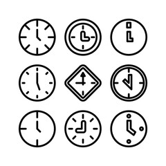 time icon or logo isolated sign symbol vector illustration - high quality black style vector icons
