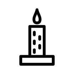 candle icon or logo isolated sign symbol vector illustration - high quality black style vector icons
