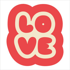 retro style aesthetic slogan print sticker