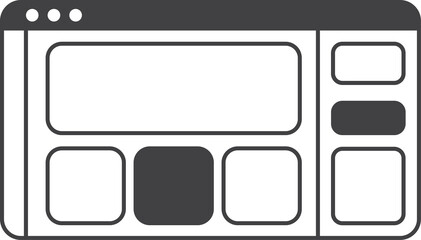 Business icon isolated on transparent background